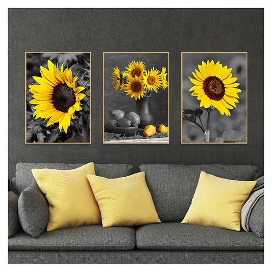 Painting Wall Art Vintage Pictures For Living Room Kitchen Modern Home Decor Sunflower Poster And Print Canvas