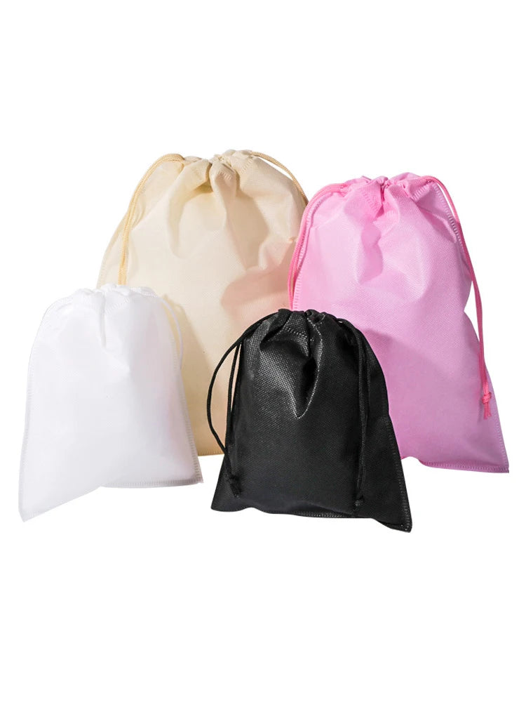 5Pcs/Lot Storage Bag Non-woven Travel Pocket Drawstring Bags Dust-proof Home Supplies Storage Shoes Organizer A033