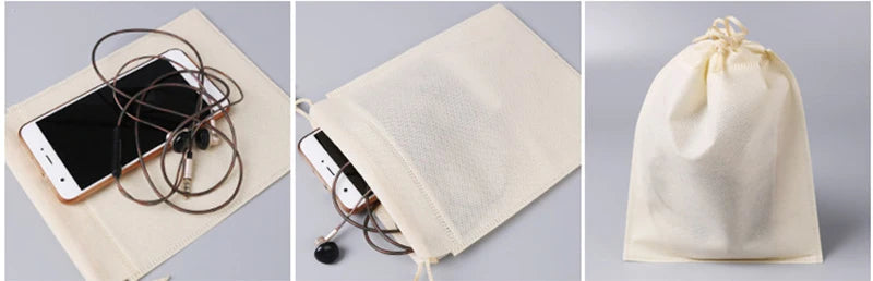 5Pcs/Lot Storage Bag Non-woven Travel Pocket Drawstring Bags Dust-proof Home Supplies Storage Shoes Organizer A033