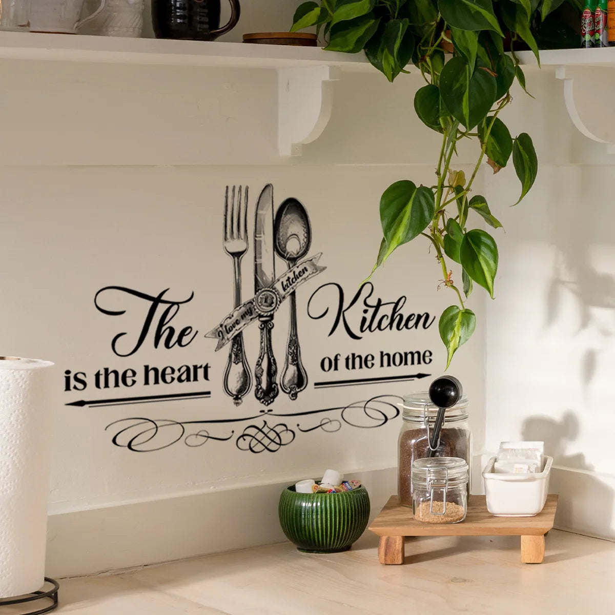 Kitchen Vinyl Tile Wall Stickers For Kitchen Decoration Furniture Sticker Adhesive Wallpaper Room Decor Wall Decal Home Decor