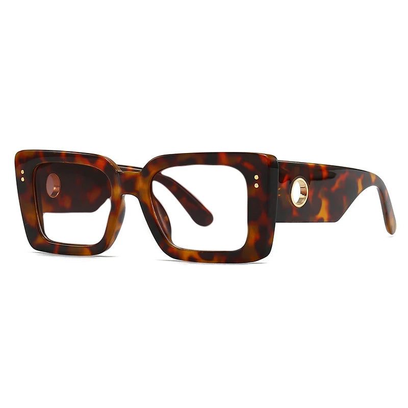 R56788 Luxury Hollow Out Legs Reading Glasses Dioptric +100 ~+300 Women Large Size Retro Square Colorful Presbyopic Eyewear