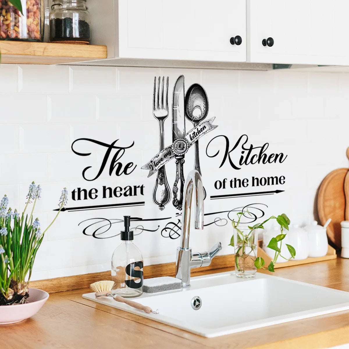 Kitchen Vinyl Tile Wall Stickers For Kitchen Decoration Furniture Sticker Adhesive Wallpaper Room Decor Wall Decal Home Decor