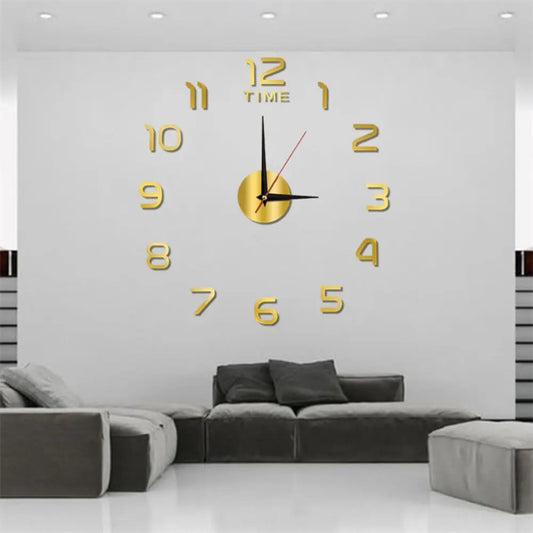 Multi-functional Creative Living Room Environmentally Friendly Acrylic Easy Use DIY Decal Clock Mirror Stickers Wall Sticker