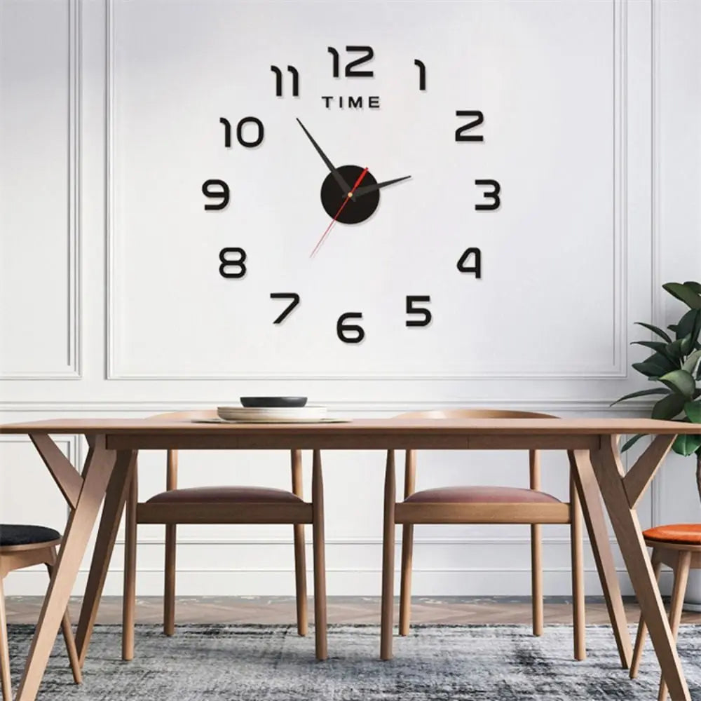 Multi-functional Creative Living Room Environmentally Friendly Acrylic Easy Use DIY Decal Clock Mirror Stickers Wall Sticker