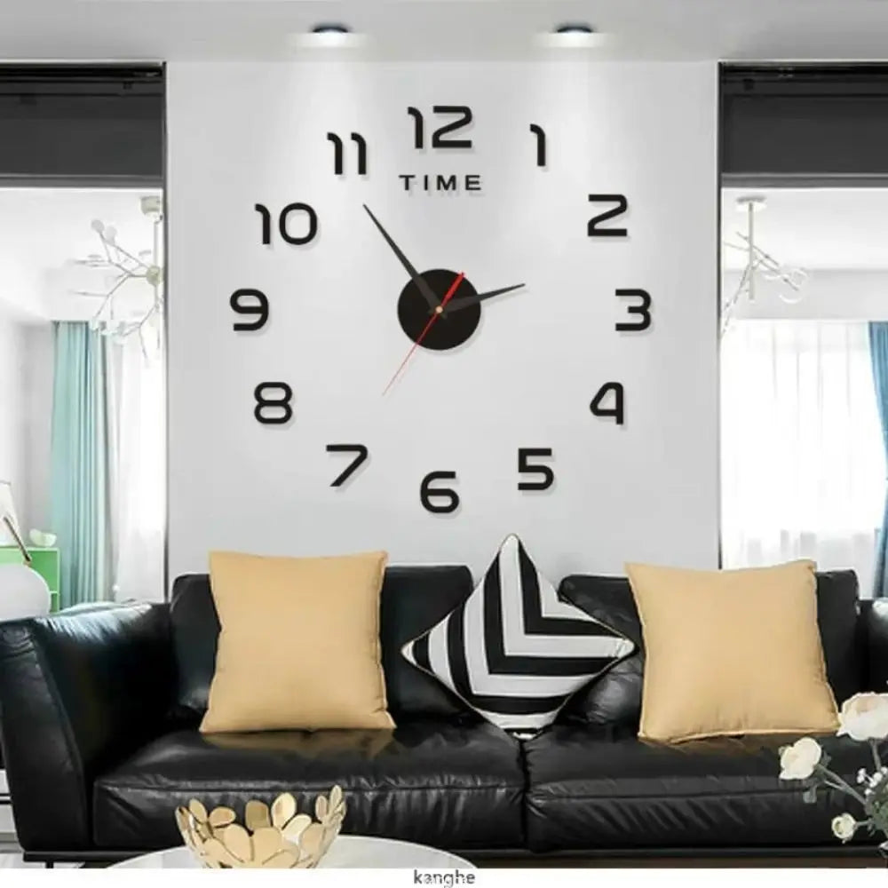 Multi-functional Creative Living Room Environmentally Friendly Acrylic Easy Use DIY Decal Clock Mirror Stickers Wall Sticker